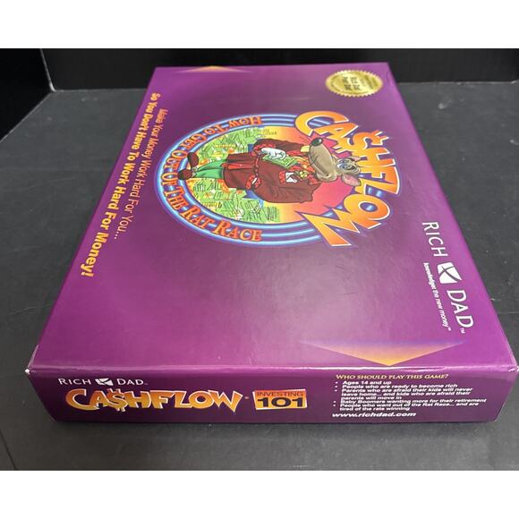 Cashflow Board Game Robert Kiyosaki Rich Dad Poor Dad Wealth Finance Complete - Picture 9 of 12